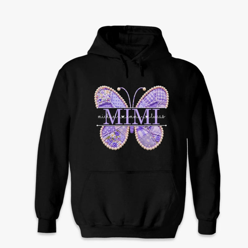 Custom Unisex T-shirt, Premium T-shirt, Hoodie - Personalized Mother's Day Birthday Gifts For Mom, Grandma - Mom In Her Butterfly Era