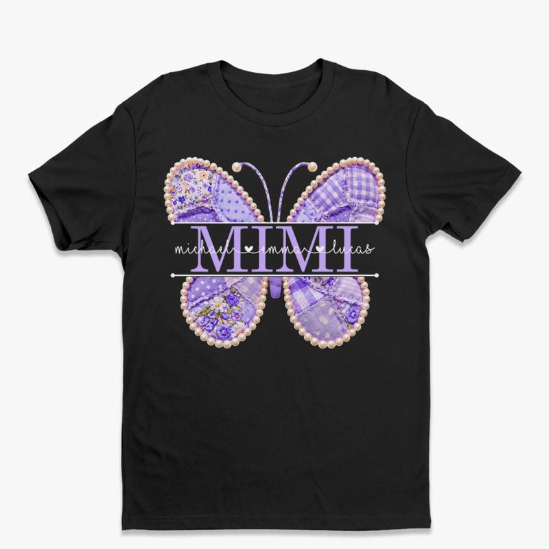 Custom Unisex T-shirt, Premium T-shirt, Hoodie - Personalized Mother's Day Birthday Gifts For Mom, Grandma - Mom In Her Butterfly Era
