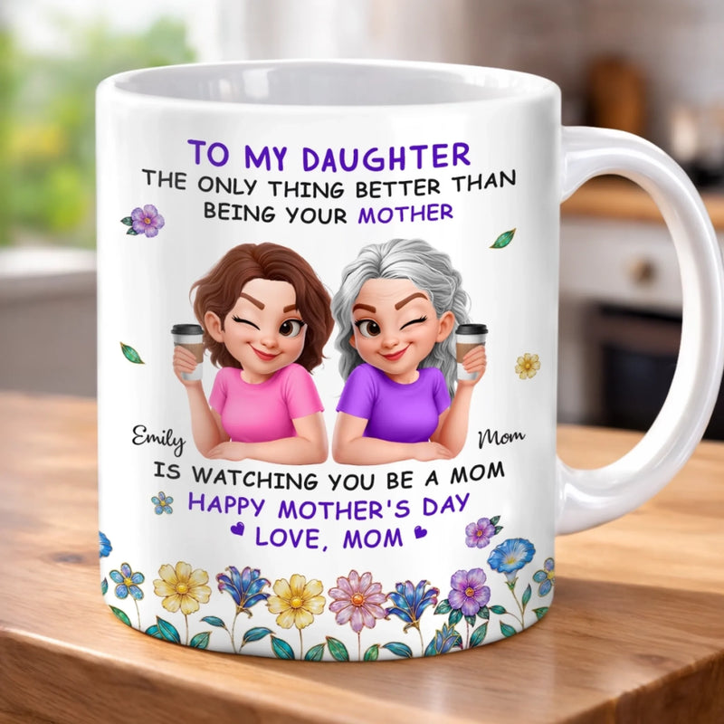 Custom Mug - Personalized Mother's Day Birthday Gifts For Mom, Daughter - You Make Life Beautiful