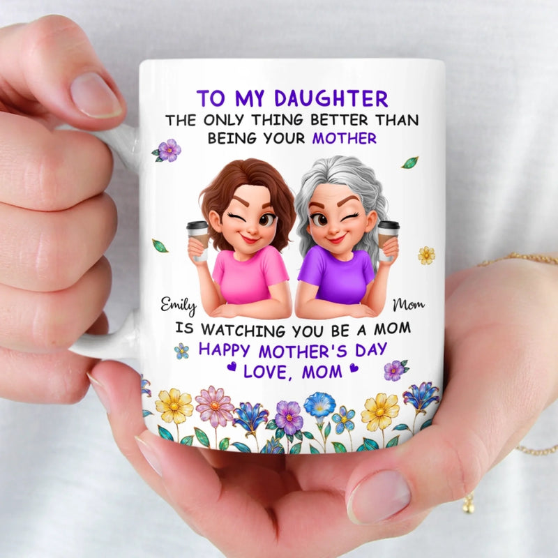 Custom Mug - Personalized Mother's Day Birthday Gifts For Mom, Daughter - You Make Life Beautiful