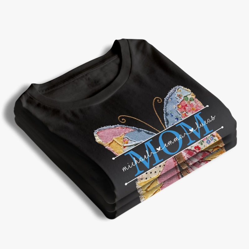 Custom Unisex T-shirt, Premium T-shirt, Hoodie - Personalized Mother's Day Birthday Gifts For Mom, Grandma - Blessed With The Best Mom