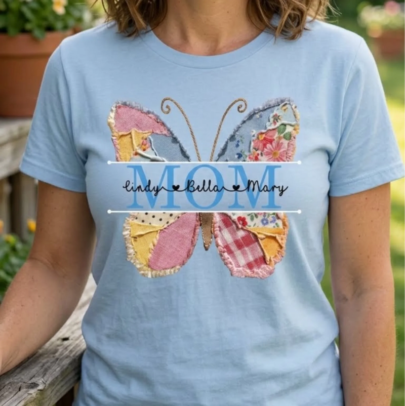 Custom Unisex T-shirt, Premium T-shirt, Hoodie - Personalized Mother's Day Birthday Gifts For Mom, Grandma - Blessed With The Best Mom