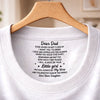 Custom Inside Neck Print T-Shirt - Personalized Father's Day Birthday Gifts For Dad, Son, Daughter - Family Is The Greatest Gift