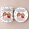 Custom 3D Inflated Effect Printed Mug And Coaster Set  - Personalized Mother's Day Birthday Gifts For Daughter - First My Mom, Now My Bestie