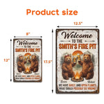 Custom Home Decor Metal Sign - Personalized Birthday Camping Gifts For Campers, Couples, Beer Lovers - This Is Our Happy Place