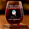 Custom Wine Glass -Personalized Funny Mother's Day Birthday Gifts For Mom - My Bestie For Life
