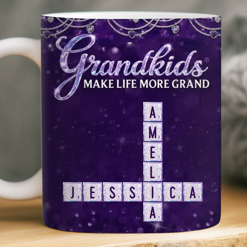 Custom Scrabble Mug - Personalized Mother's Day Birthday Gifts For Mom, Grandma - My Favorite Word Game
