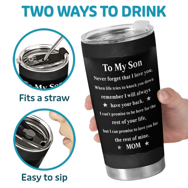 Custom Tumbler - Personalized Birthday Gifts For Son - You Gave My Life Meaning