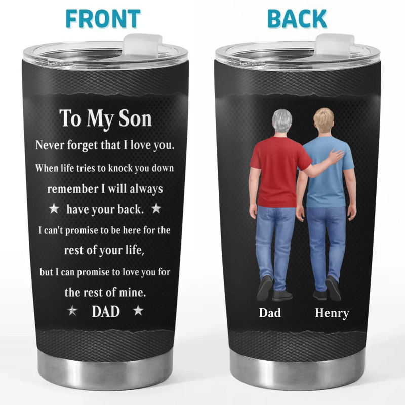 Custom Tumbler - Personalized Birthday Gifts For Son - You Gave My Life Meaning