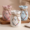 Custom Flower Vase With Ribbon - Personalized Mother's Day Birthday Gifts For Mom, Grandma - Every Bloom Belongs To Mama