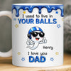 Custom 3D Inflated Effect Printed Mug - Personalized Funny Father's Day Birthday Gifts For Dad - Thank You For Being Our Rock