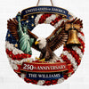 Custom Wood Sign - Personalized America 250th Anniversary Gifts For Mom, Dad, Brother, Sister, Kids - Freedom Is Who We Are