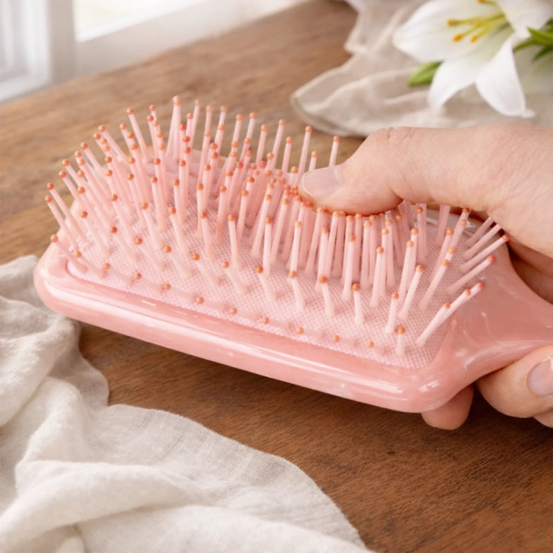 Custom Birth Month Flower Paddle Hair Brush - Personalized Birthday Gifts For Daughter - A Sweet Reminder She Can Hold