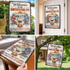 Custom Home Decor Metal Sign - Personalized Anniversary Wedding Camping Gifts For Campers, Husband And Wife, Him And Her - Welcome To Our Fire Pit