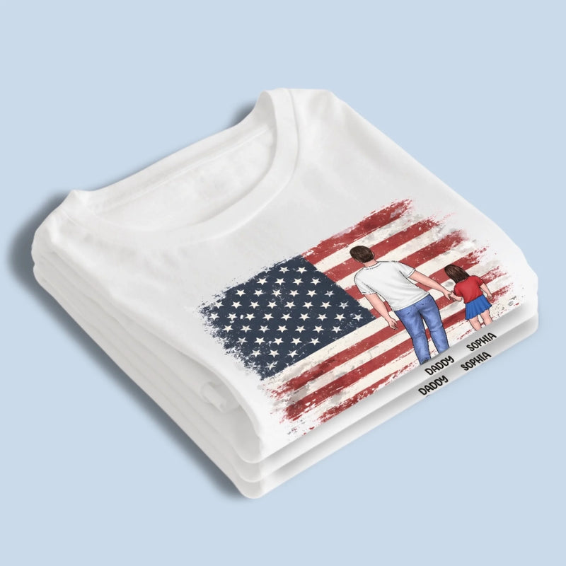 Custom Unisex T-shirt, Premium T-shirt, Hoodie - Personalized Father's Day Birthday Gifts For Dad, Grandpa - Forever My Hero