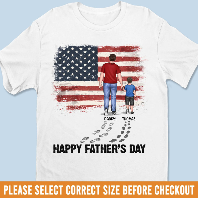 Custom Unisex T-shirt, Premium T-shirt, Hoodie - Personalized Father's Day Birthday Gifts For Dad, Grandpa - Forever My Hero