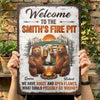 Custom Home Decor Metal Sign - Personalized Anniversary Wedding Camping Gifts For Campers, Husband And Wife, Him And Her - We Have Open Flames