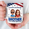 Custom 3D Inflated Effect Printed Mug - Personalized Birthday Gifts For Brother - Bound Together As Brothers