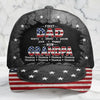 Custom Hat, All Over Print Classic Cap - Personalized Father's Day Birthday Gifts For Dad, Grandpa - Blessed Beyond Measure