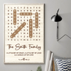Custom Word Search Puzzle Vertical Poster, Canvas - Personalized Mother's Day Birthday Gifts For Mom, Grandma - Home Is Our Favorite Chaos