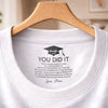 Custom Inside Neck Print T-Shirt - Personalized Graduation Gifts For Him, Her  - The Adventure Begins