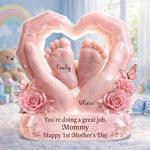 Custom Acrylic Plaque - Personalized Baby Shower, Gender Reveal Gifts For New Moms, Mom - Welcome Our Little Miracle