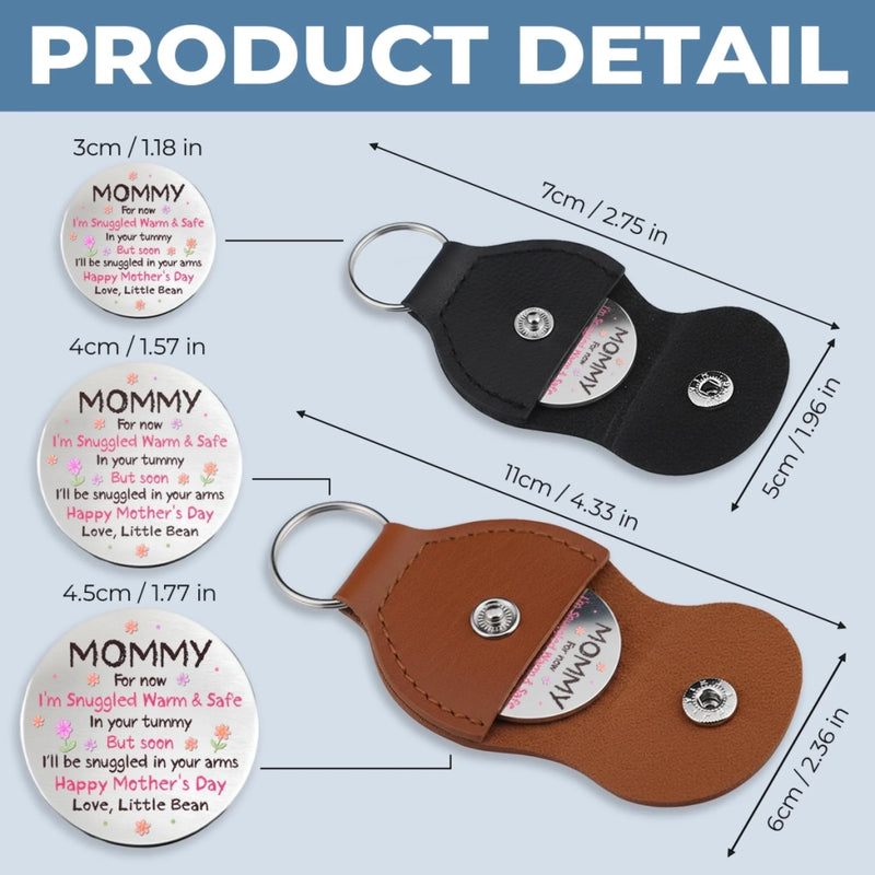 Custom Pocket Hug - Personalized Baby Shower, Gender Reveal Gifts For New Moms, Wife, Daughter - Tiny Kicks, Endless Love