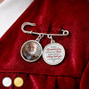 Custom Lapel Pin With Photo Charms - Personalized Memorial Sympathy Graduation Gifts For Him, Her - Graduating With You In My Heart