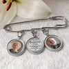 Custom Lapel Pin With Photo Charms - Personalized Memorial Sympathy Graduation Gifts For Him, Her - In Every Step, I Feel You With Me