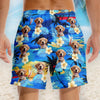 Custom Photo Tropical Hawaiian Aloha Men Beach Shorts - Personalized Summer Vacation And Travel Gifts For Family, Dog Cat Lovers - Life Is Better With Sandy Paws