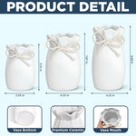 Custom Flower Vase With Ribbon - Personalized Mother's Day Birthday Gifts For Mom, Grandma - A Garden Grown From Her Heart