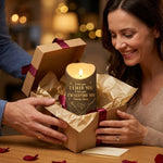 You're My Happy Place - Couple Personalized Custom LED Candle - Gift For Husband, Wife, Couple