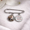 Custom Lapel Pin With Photo Charms - Personalized Memorial Sympathy Graduation Gifts For Him, Her - Gone But Never Truly Apart