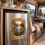 Custom Door Magnet - Personalized Anniversary Wedding Camping Gifts For Campers, Husband, Wife - Camping Partners For Life