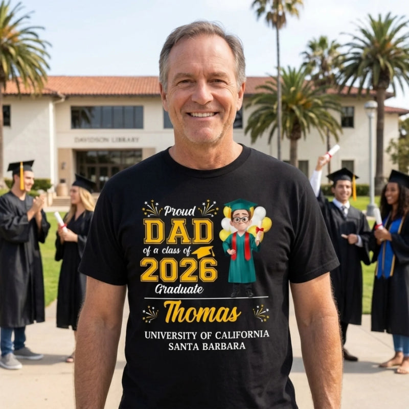 Custom Unisex T-shirt, Premium T-shirt, Hoodie - Personalized Graduation Gifts For Him, Her - Dream Big Achieve Bigger
