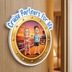Custom Cruise Ship Door Magnet - Personalized Summer Vacation And Travel Gifts For Couple, Cruise Lovers - Together Is My Favorite Place