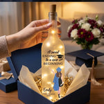 A Sweet Ending To A New Beginning - Family Personalized Custom Bottle Lamp - Graduation Gift For Family