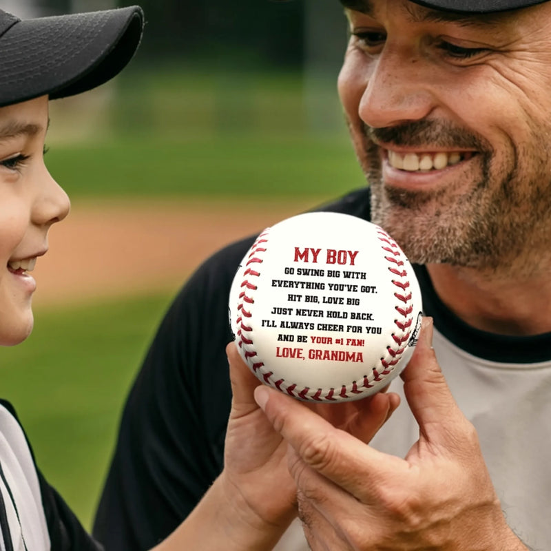 Custom Leather Baseball - Personalized Birthday Baseball Gifts For Baseball Lovers, Sports Fans, Sports Lovers - Heart Of A Champion