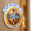 Custom Cruise Ship Door Magnet - Personalized Summer Vacation And Travel Gifts For Husband And Wife, Him And Her - Sunsets And Love All Summer