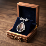 Custom Photo Teardrop Pin - Personalized Memorial Sympathy Graduation Gifts For Dad, Grandpa, Husband - Walking With You Today And Always