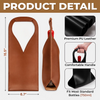 Custom Photo Leather Wine Bag - Personalized Best Friend Birthday Gifts For Women, Besties, Sisters, BFF - My Favorite Unpaid Therapist