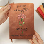 Custom Leather Writing Journal - Personalized Graduation Gifts For Graduates - Ready For The Next Chapter