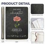 Custom Leather Writing Journal - Personalized Graduation Gifts For Graduates - Ready For The Next Chapter