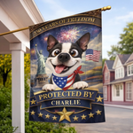 Custom Flag - Personalized America 250th Anniversary Gifts For Dog Lovers, Dog Dads, Dog Moms - Stars, Stripes And Wagging Tails