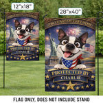 Custom Flag - Personalized America 250th Anniversary Gifts For Dog Lovers, Dog Dads, Dog Moms - Stars, Stripes And Wagging Tails