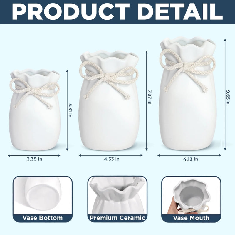 Custom Flower Vase With Ribbon - Personalized Graduation Gifts For Her - Graduation Looks Good On You