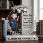 Custom Acrylic Plaque - Personalized Graduation Gifts For Daughter, Granddaughter, Sister - The Journey Begins Here
