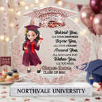 Custom Acrylic Plaque - Personalized Graduation Gifts For Daughter, Granddaughter, Sister - The Journey Begins Here