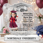 Custom Acrylic Plaque - Personalized Graduation Gifts For Daughter, Granddaughter, Sister - The Journey Begins Here