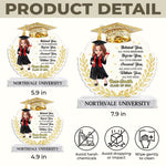 Custom Acrylic Plaque - Personalized Graduation Gifts For Daughter, Granddaughter, Sister - The Journey Begins Here